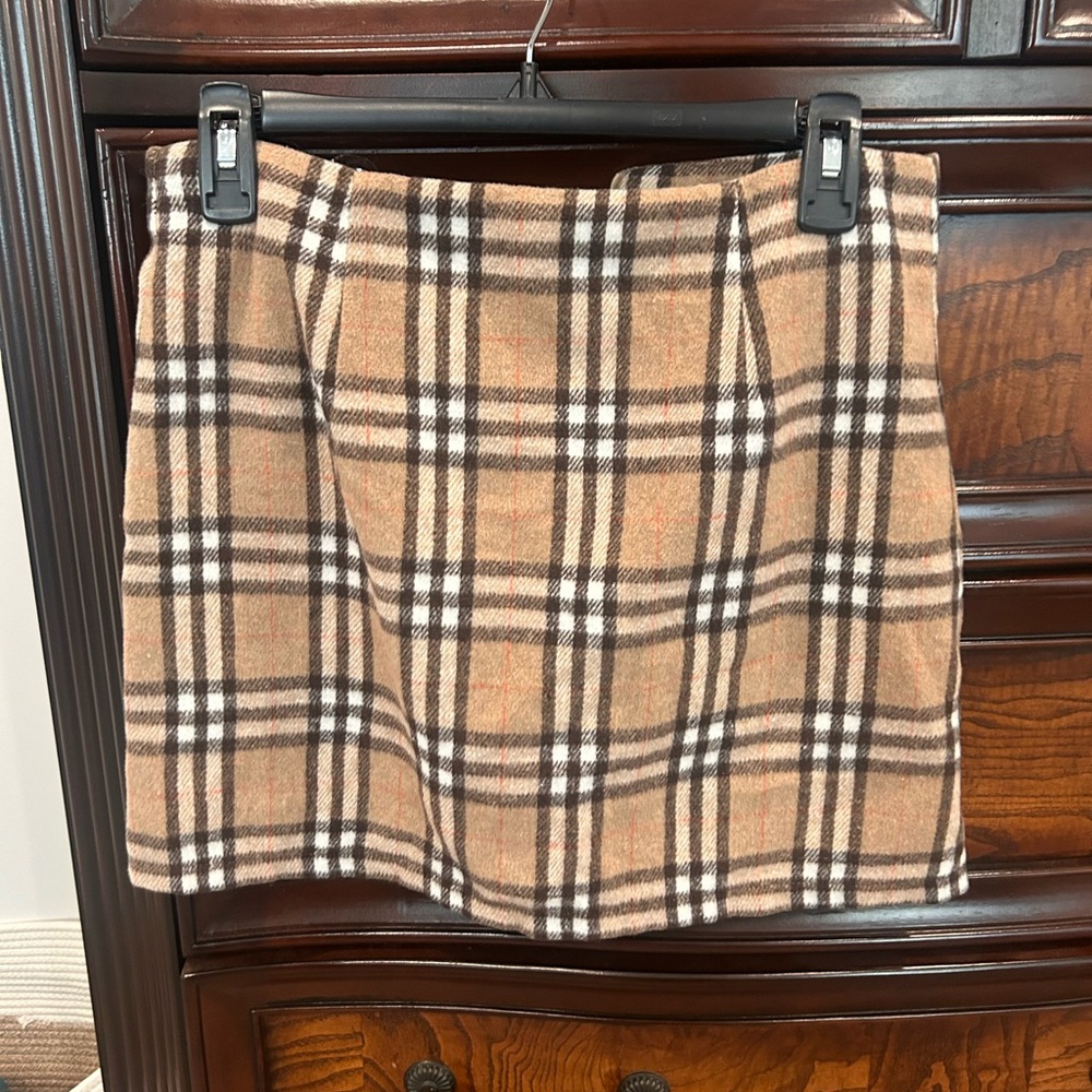 Plaid mini skirt